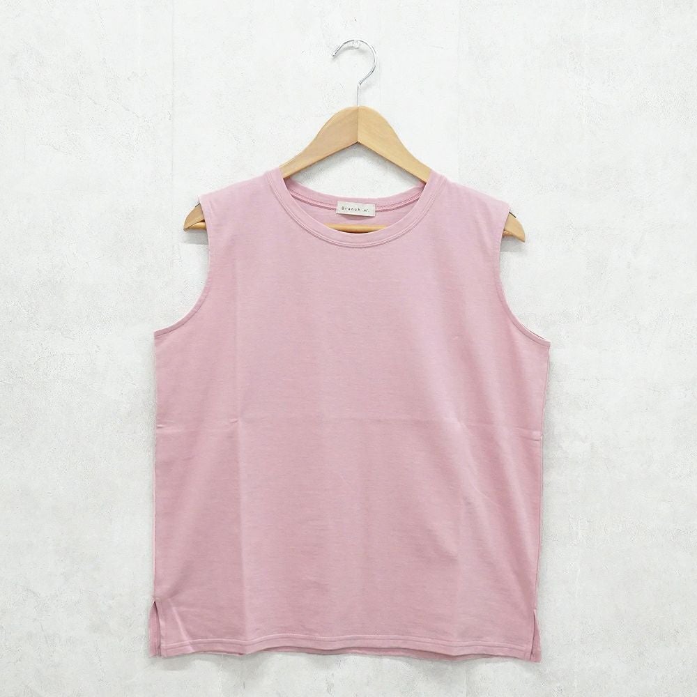 Branch m‘.,ブランチエム,ナチュラル,30代,40代,50代,60代,コットン,ゆったり,綿,タンクトップ,ノースリーブ,