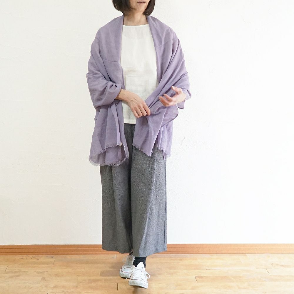 BR1691】 極薄ウールガーゼ・大判ストール | ブランチエム│50代からの