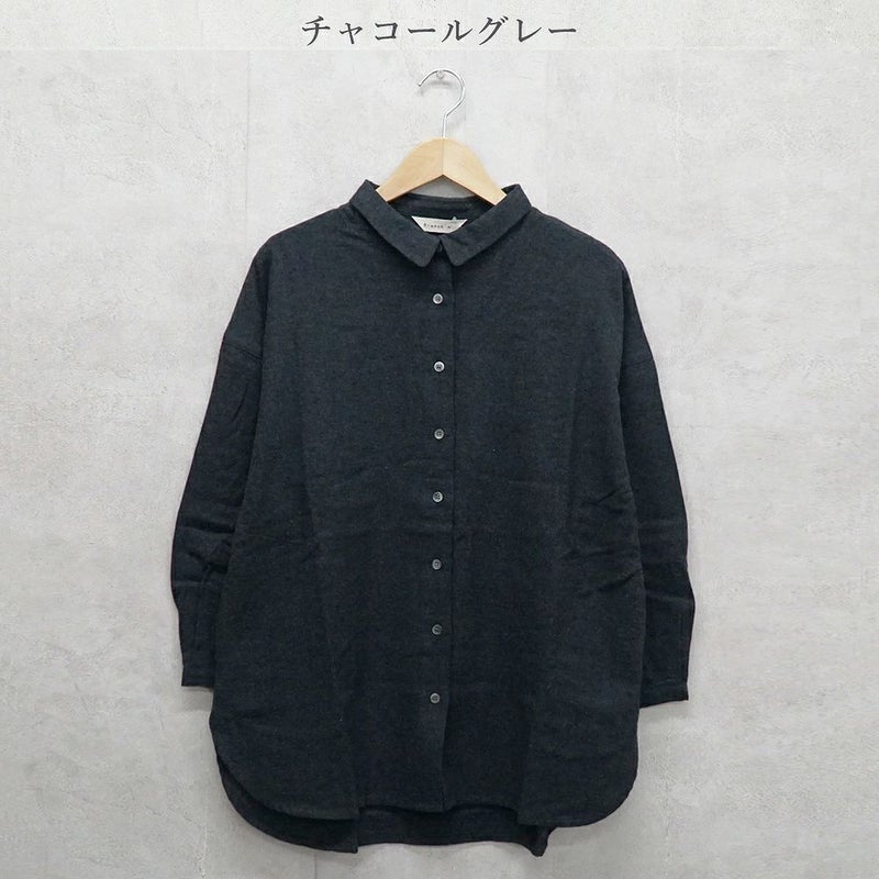 Branch m‘.,ブランチエム,ナチュラル,30代,40代,50代,60代,コットン,ゆったり,綿,ブラウス,綿ブラウス,シャツ,羽織,羽織り,綿シャツ