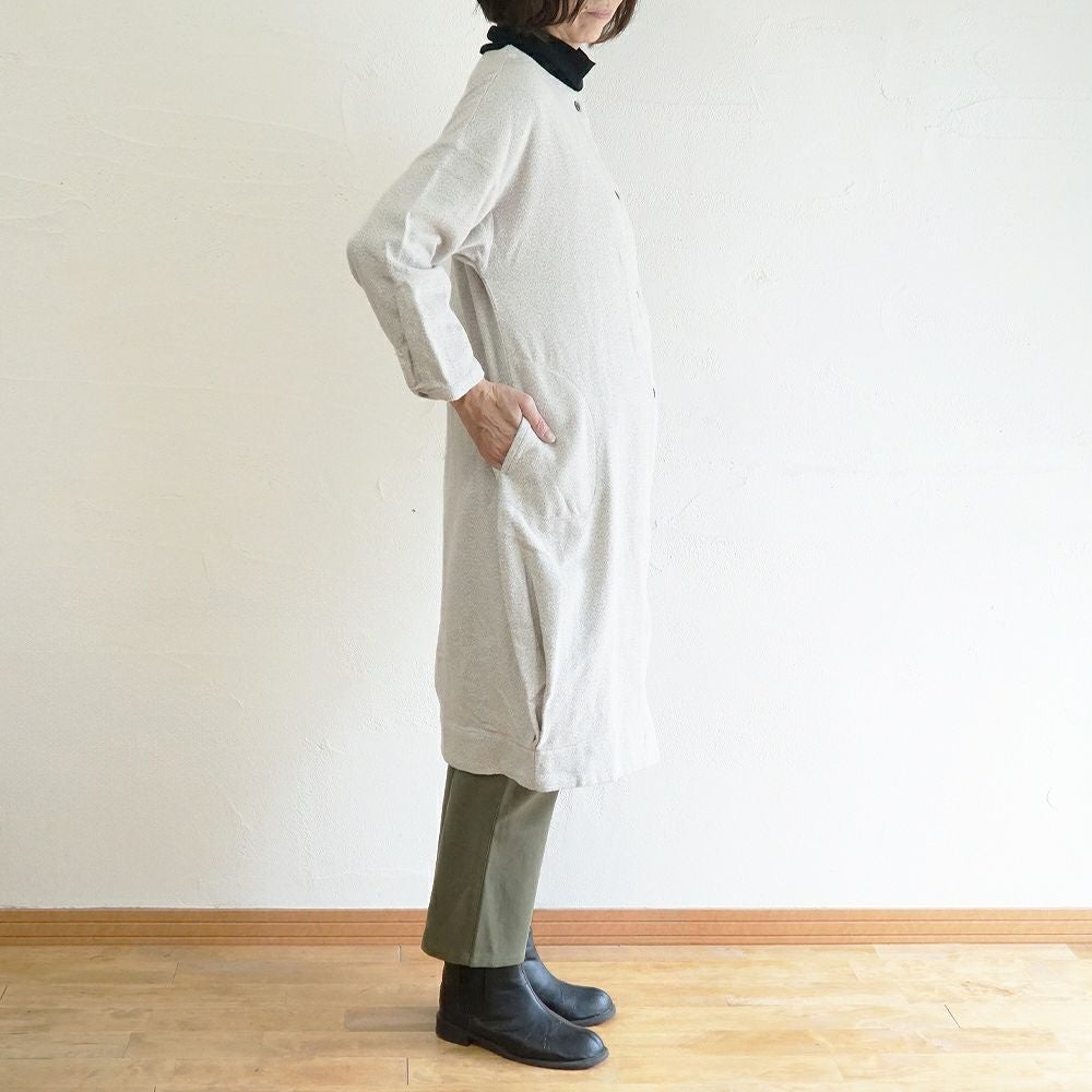 Branch m‘.,ブランチエム,ナチュラル,30代,40代,50代,60代,コットン,ゆったり,綿,コート,ジャケット,ロングコート,ロングジャケット,羽織り,羽織,秋コート,バルーンコート