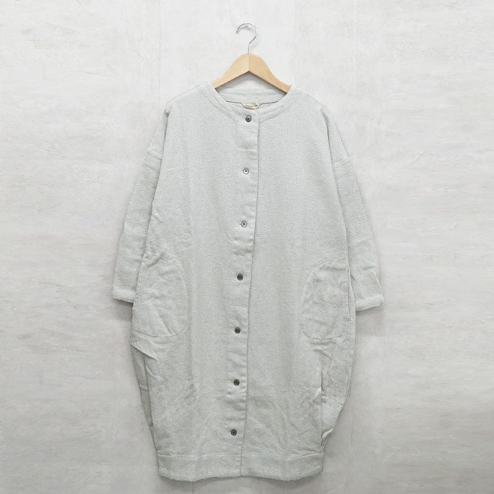 Branch m‘.,ブランチエム,ナチュラル,30代,40代,50代,60代,コットン,ゆったり,綿,コート,ジャケット,ロングコート,ロングジャケット,羽織り,羽織,秋コート,バルーンコート