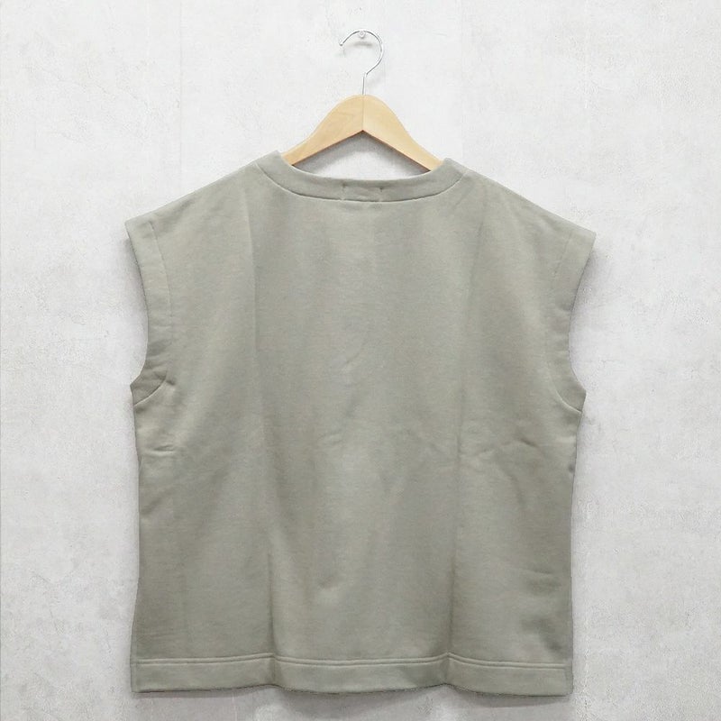 Branch m‘.,ブランチエム,ナチュラル,30代,40代,50代,60代,コットン,ゆったり,綿,裏毛,裏毛ベスト,ベスト,レイヤード,重ね着,体温調節,