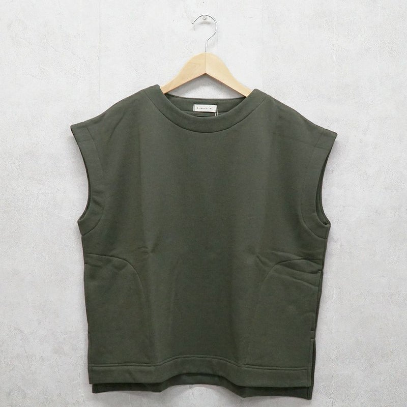 Branch m‘.,ブランチエム,ナチュラル,30代,40代,50代,60代,コットン,ゆったり,綿,裏毛,裏毛ベスト,ベスト,レイヤード,重ね着,体温調節,