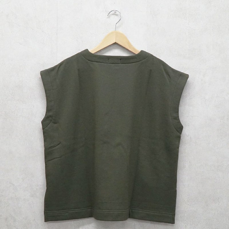 Branch m‘.,ブランチエム,ナチュラル,30代,40代,50代,60代,コットン,ゆったり,綿,裏毛,裏毛ベスト,ベスト,レイヤード,重ね着,体温調節,