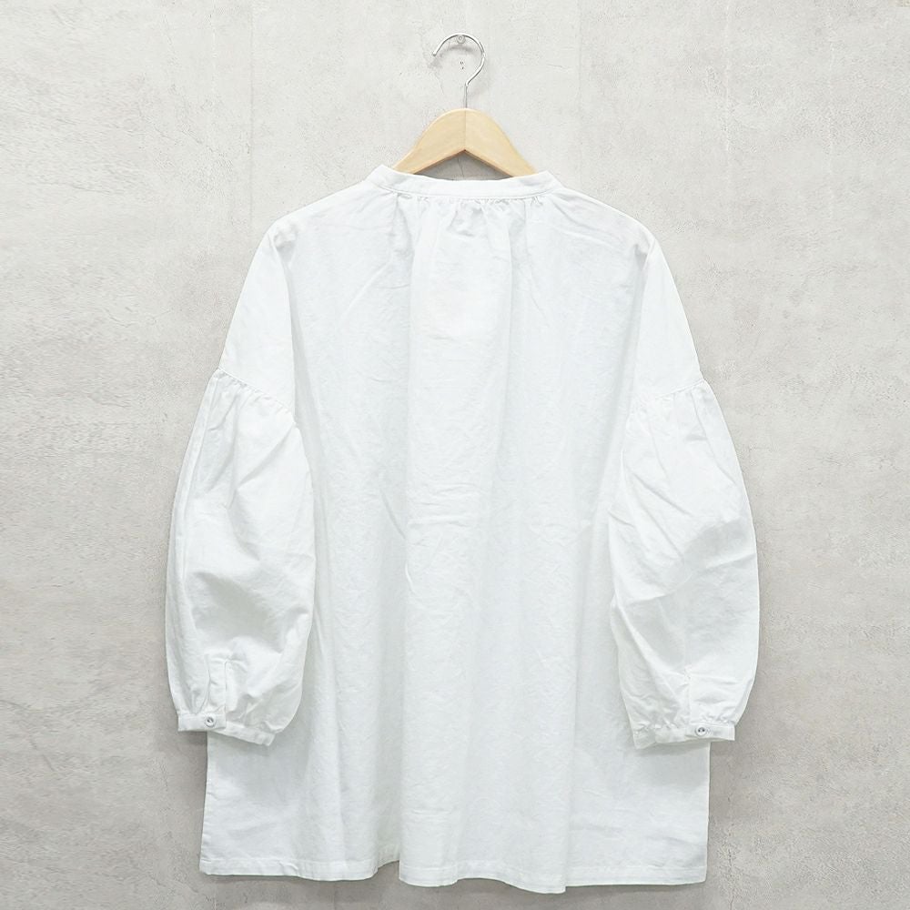 Branch m‘.,ブランチエム,ナチュラル,30代,40代,50代,60代,リネン,ゆったり,コットンリネン,コットン,綿麻,ブラウス,チュニック,チュニックブラウス,ギャザーブラウス,ギャザーチュニック,ギンガムチェック,スタンドカラー,スタンドカラーブラウス,バンドカラー,バンドカラーブラウス