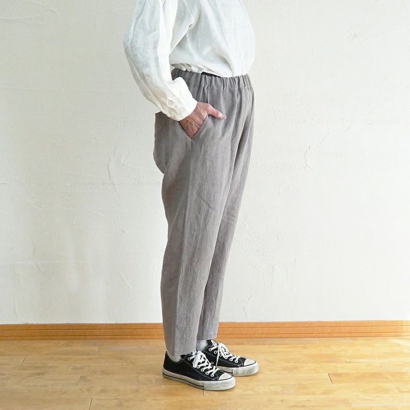 Branch m‘.,ブランチエム,ナチュラル,30代,40代,50代,60代,リネン,ゆったり,フォーマル,オケージョン,セットアップ,パンツ,リネンパンツ,テーパードパンツ,テーパード,テーパードシルエット