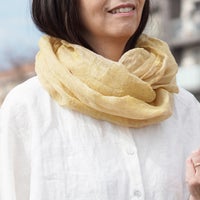 Branch m‘.,ブランチエム,ナチュラル,30代,40代,50代,60代,リネン,ゆったり,ストール,マフラー,スヌード,サークルストール, ,リネンストール 
