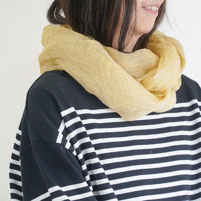 Branch m‘.,ブランチエム,ナチュラル,30代,40代,50代,60代,リネン,ゆったり,ストール,マフラー,スヌード,サークルストール, ,リネンストール 