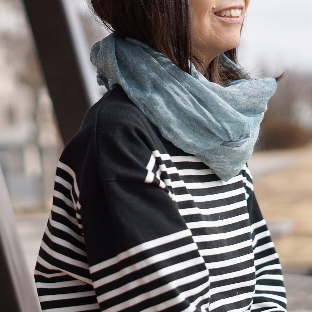 Branch m‘.,ブランチエム,ナチュラル,30代,40代,50代,60代,リネン,ゆったり,ストール,マフラー,スヌード,サークルストール, ,リネンストール 