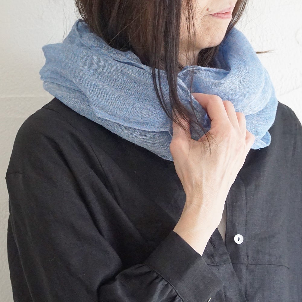 Branch m‘.,ブランチエム,ナチュラル,30代,40代,50代,60代,リネン,ゆったり,ストール,マフラー,スヌード,サークルストール, ,リネンストール 