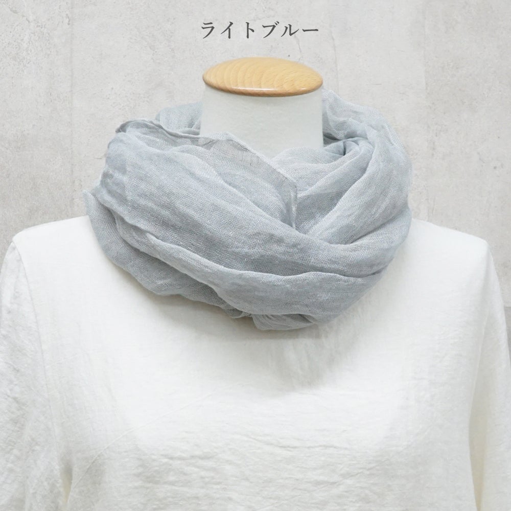 Branch m‘.,ブランチエム,ナチュラル,30代,40代,50代,60代,リネン,ゆったり,ストール,マフラー,スヌード,サークルストール, ,リネンストール 