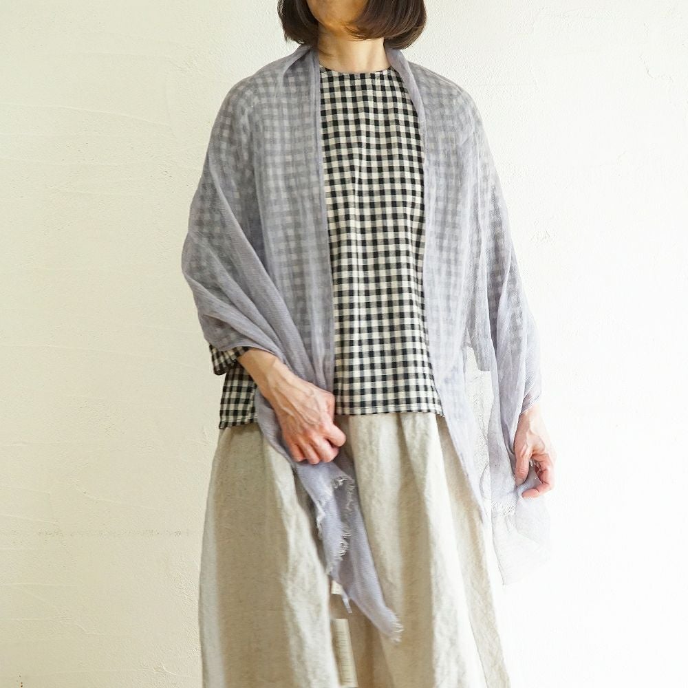 Branch m‘.,ブランチエム,ナチュラル,30代,40代,50代,60代,リネン,ゆったり,ストール,マフラー,スヌード,サークルストール, ,リネンストール 