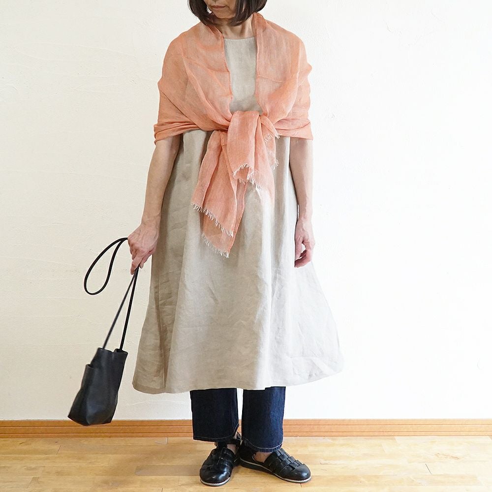 Branch m‘.,ブランチエム,ナチュラル,30代,40代,50代,60代,リネン,ゆったり,ストール,マフラー,スヌード,サークルストール, ,リネンストール 
