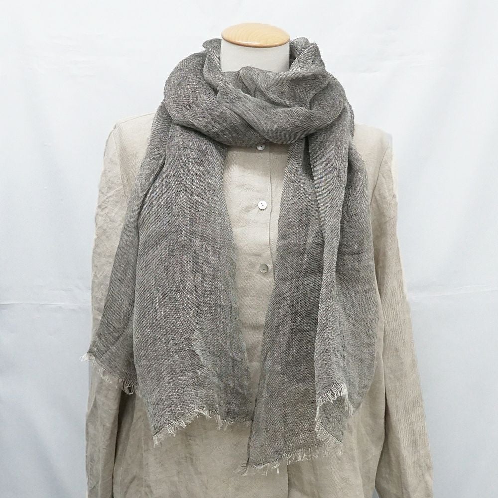 Branch m‘.,ブランチエム,ナチュラル,30代,40代,50代,60代,リネン,ゆったり,ストール,マフラー,スヌード,サークルストール, ,リネンストール 