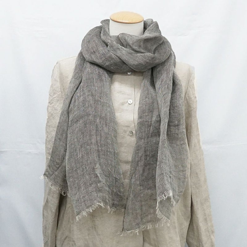 Branch m‘.,ブランチエム,ナチュラル,30代,40代,50代,60代,リネン,ゆったり,ストール,マフラー,スヌード,サークルストール, ,リネンストール 