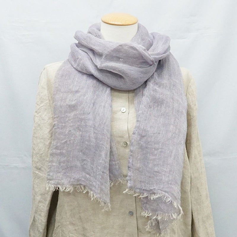 Branch m‘.,ブランチエム,ナチュラル,30代,40代,50代,60代,リネン,ゆったり,ストール,マフラー,スヌード,サークルストール, ,リネンストール 
