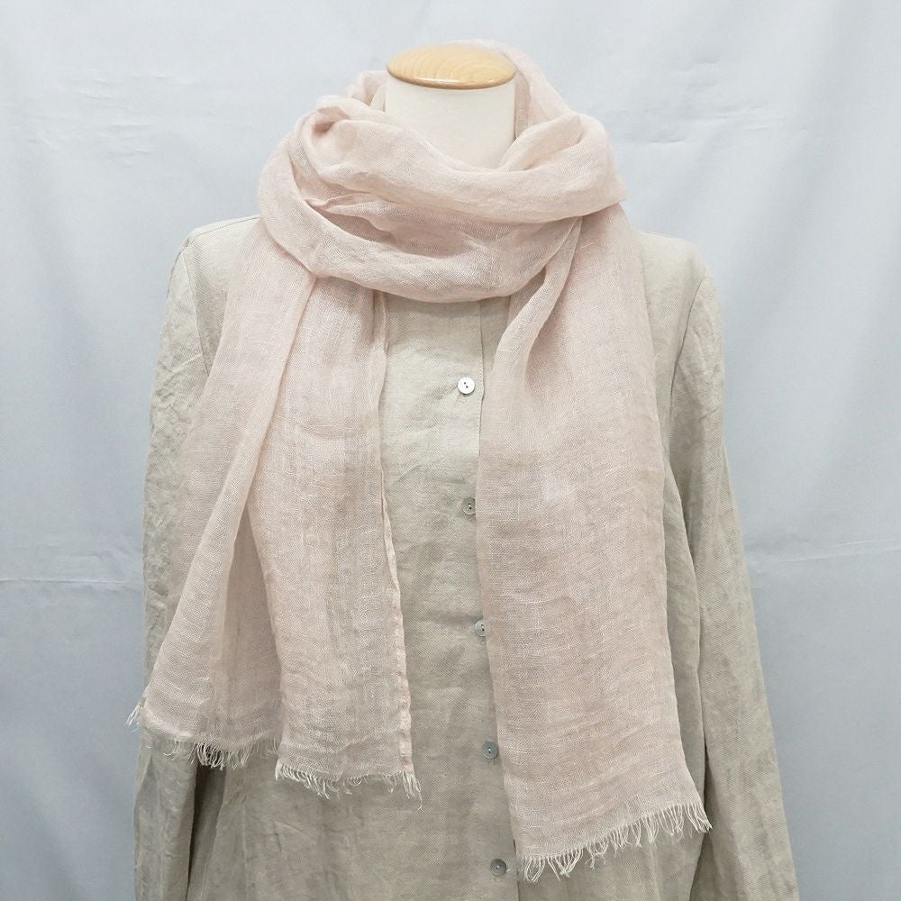 Branch m‘.,ブランチエム,ナチュラル,30代,40代,50代,60代,リネン,ゆったり,ストール,マフラー,スヌード,サークルストール, ,リネンストール 