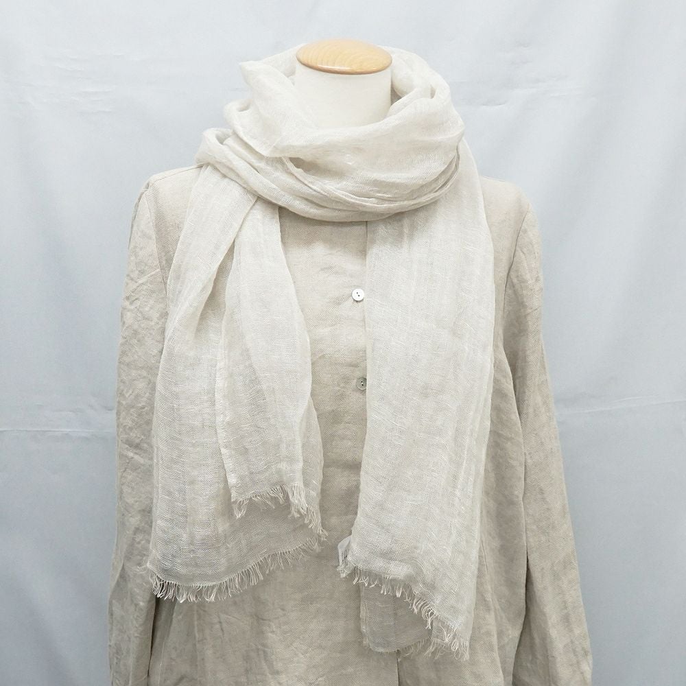 Branch m‘.,ブランチエム,ナチュラル,30代,40代,50代,60代,リネン,ゆったり,ストール,マフラー,スヌード,サークルストール, ,リネンストール 