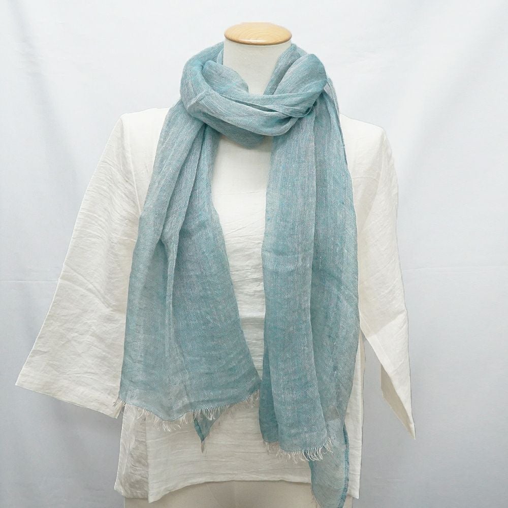 Branch m‘.,ブランチエム,ナチュラル,30代,40代,50代,60代,リネン,ゆったり,ストール,マフラー,スヌード,サークルストール, ,リネンストール 