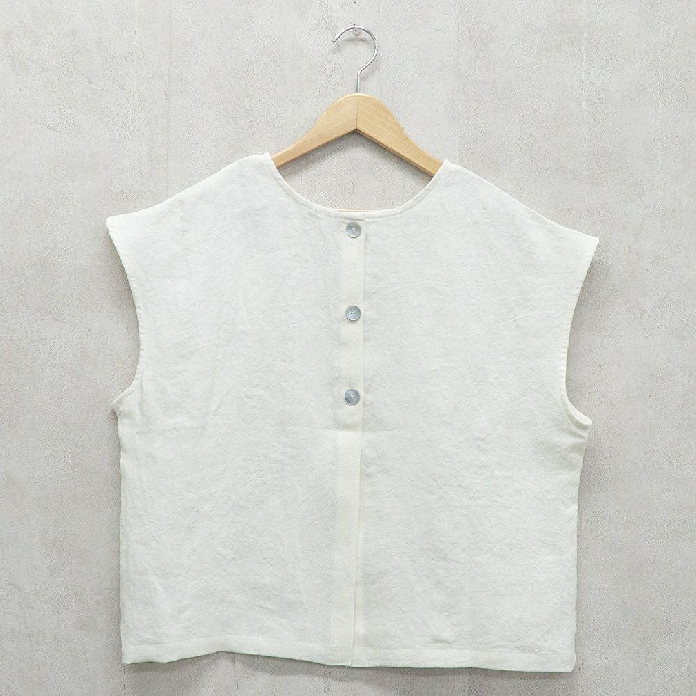 Branch m‘.,ブランチエム,ナチュラル,30代,40代,50代,60代,リネン,ゆったり,ベスト,リネンベスト,2way,2wayベスト,レイヤード,重ね着,体温調節,