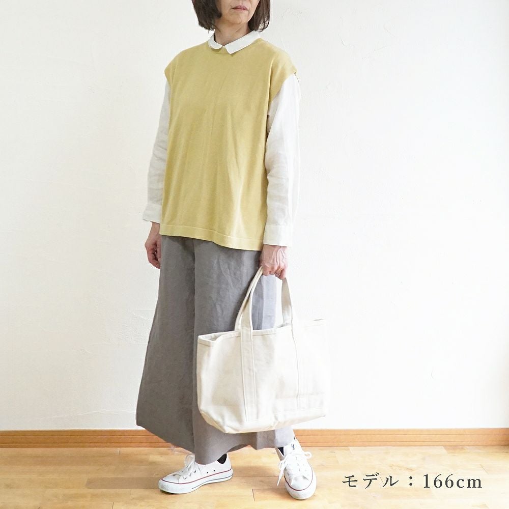 Branch m‘.,ブランチエム,ナチュラル,30代,40代,50代,60代,リネン,ゆったり,リネンコットン,ベスト,ニットベスト,レイヤード