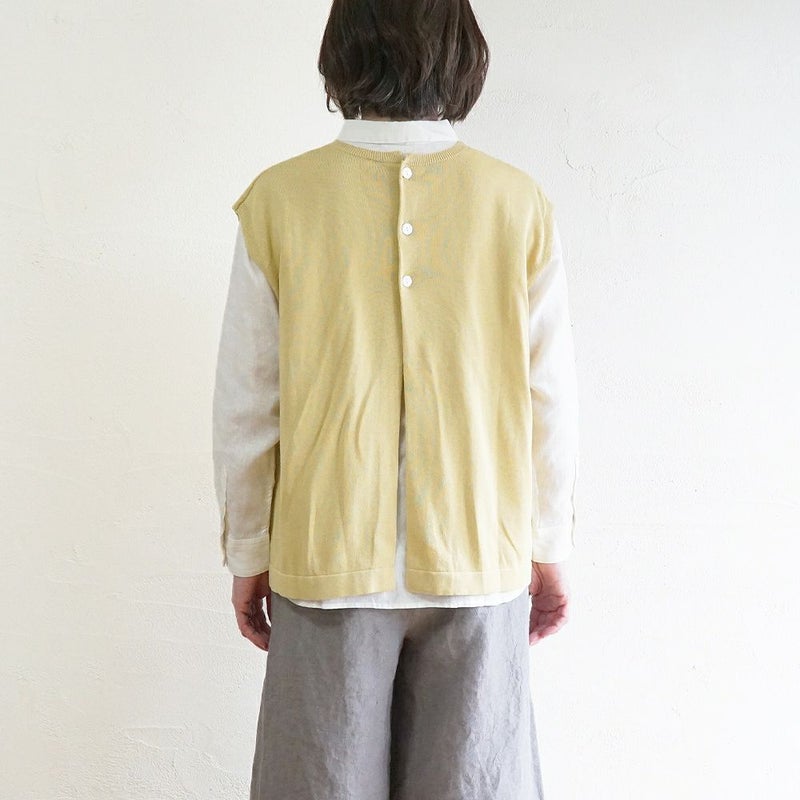 Branch m‘.,ブランチエム,ナチュラル,30代,40代,50代,60代,リネン,ゆったり,リネンコットン,ベスト,ニットベスト,レイヤード