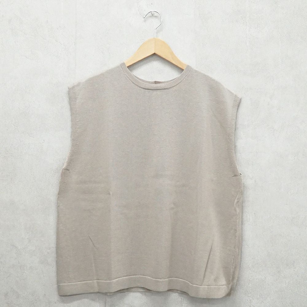 Branch m‘.,ブランチエム,ナチュラル,30代,40代,50代,60代,リネン,ゆったり,リネンコットン,ベスト,ニットベスト,レイヤード