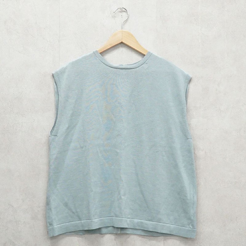 Branch m‘.,ブランチエム,ナチュラル,30代,40代,50代,60代,リネン,ゆったり,リネンコットン,ベスト,ニットベスト,レイヤード