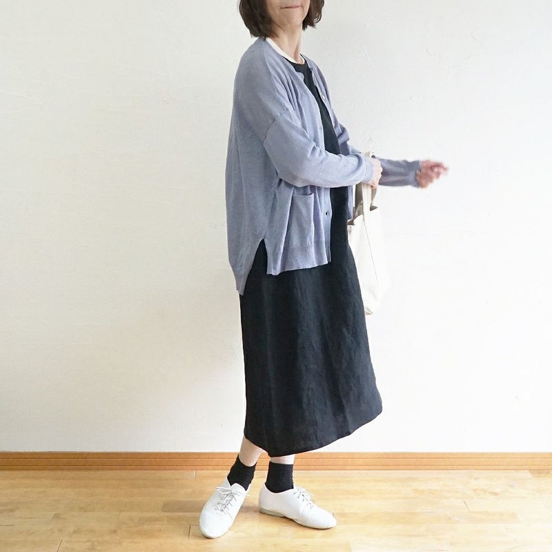 Branch m‘.,ブランチエム,ナチュラル,30代,40代,50代,60代,リネン,ゆったり,リネンコットン,カーディガン,ニットカーディガン,リネンニットカーディガン,