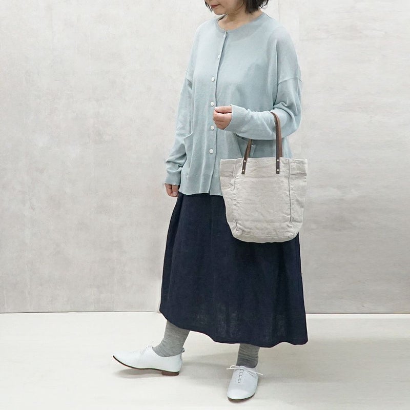 Branch m‘.,ブランチエム,ナチュラル,30代,40代,50代,60代,リネン,ゆったり,リネンコットン,カーディガン,ニットカーディガン,リネンニットカーディガン,