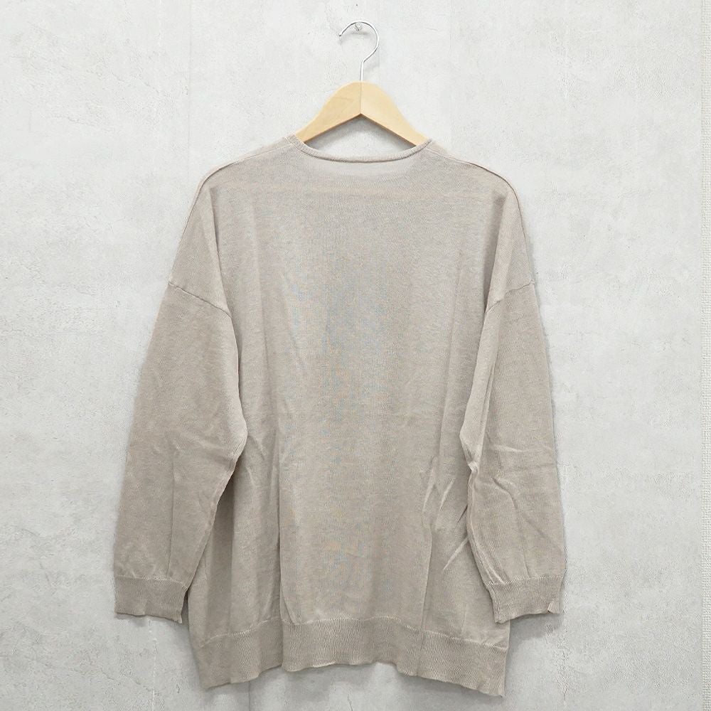 Branch m‘.,ブランチエム,ナチュラル,30代,40代,50代,60代,リネン,ゆったり,リネンコットン,カーディガン,ニットカーディガン,リネンニットカーディガン,