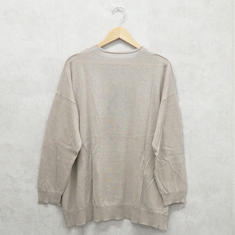 Branch m‘.,ブランチエム,ナチュラル,30代,40代,50代,60代,リネン,ゆったり,リネンコットン,カーディガン,ニットカーディガン,リネンニットカーディガン,