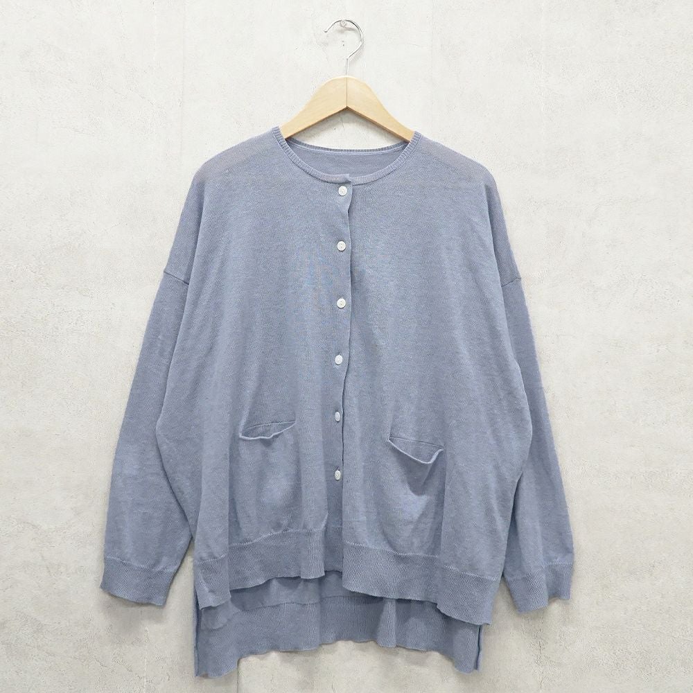 Branch m‘.,ブランチエム,ナチュラル,30代,40代,50代,60代,リネン,ゆったり,リネンコットン,カーディガン,ニットカーディガン,リネンニットカーディガン,