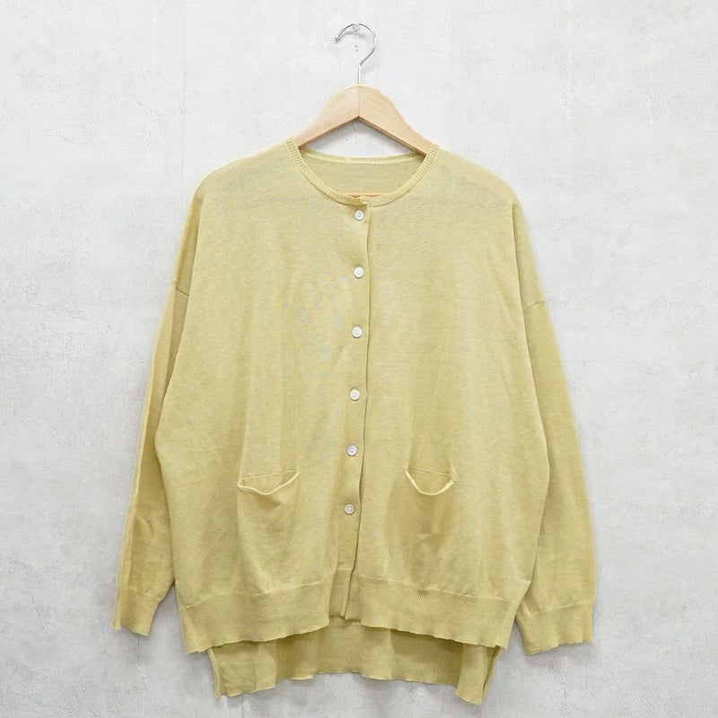 Branch m‘.,ブランチエム,ナチュラル,30代,40代,50代,60代,リネン,ゆったり,リネンコットン,カーディガン,ニットカーディガン,リネンニットカーディガン,