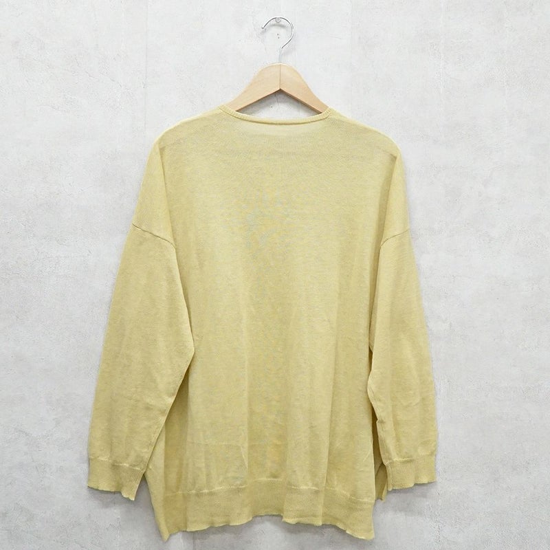 Branch m‘.,ブランチエム,ナチュラル,30代,40代,50代,60代,リネン,ゆったり,リネンコットン,カーディガン,ニットカーディガン,リネンニットカーディガン,