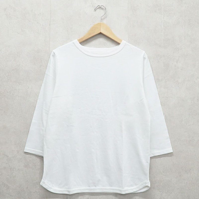 Branch m‘.,ブランチエム,ナチュラル,30代,40代,50代,60代, ,ゆったり,コットン,綿,7分袖,カットソー,インナー,Tシャツ,7分袖Tシャツ