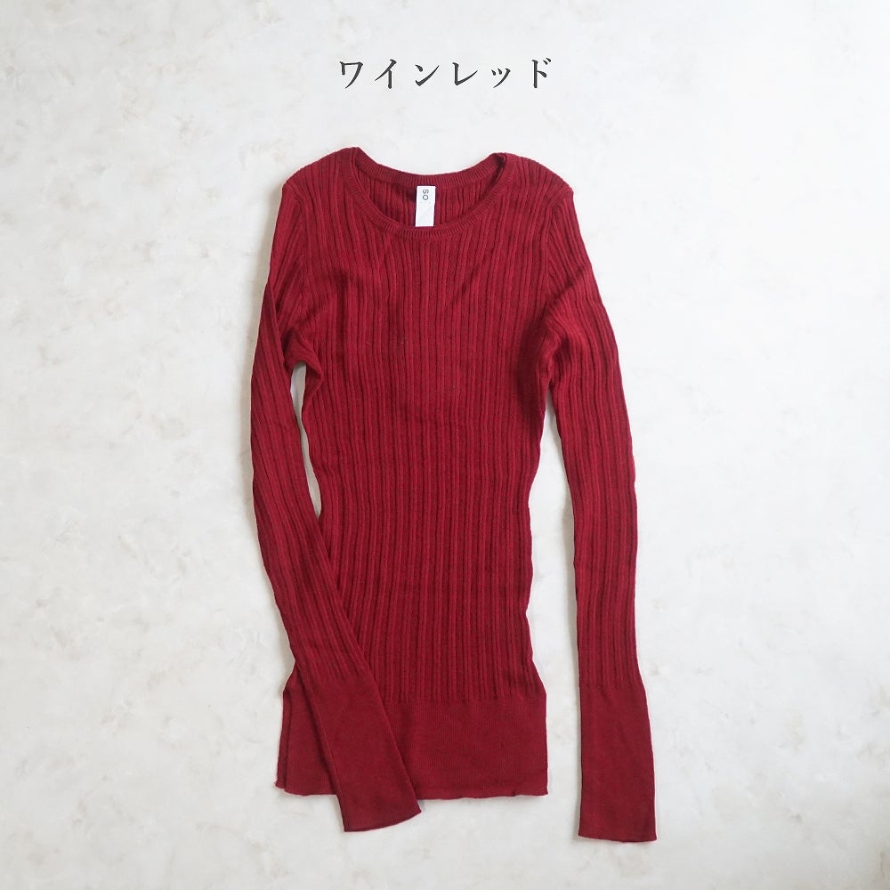 Branch m‘.,ブランチエム,ナチュラル,30代,40代,50代,60代, ,ゆったり,コットン,綿,クルーネック,テレコ,ランダムテレコ, 