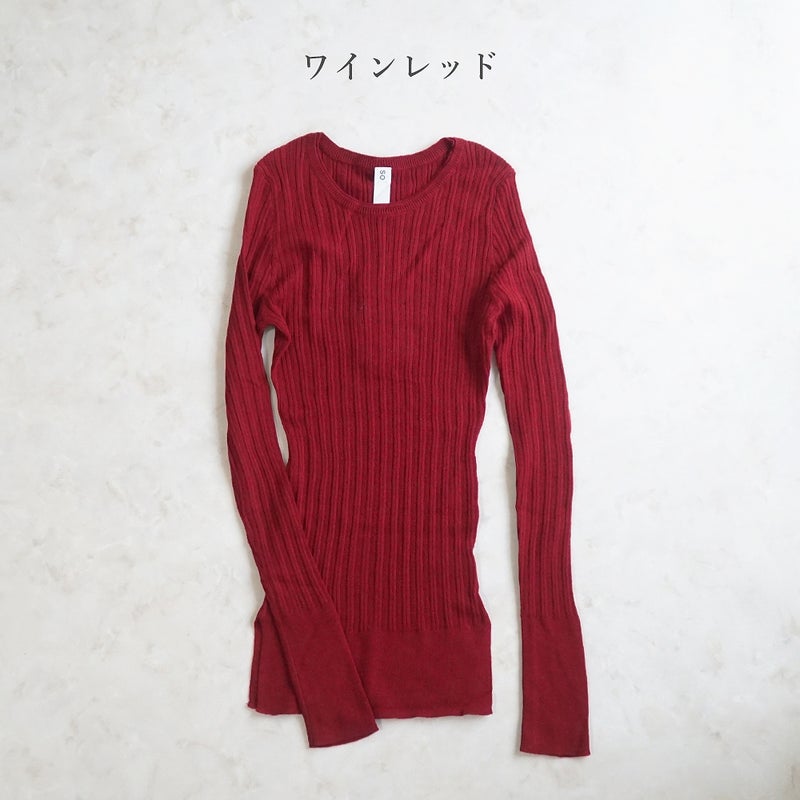 Branch m‘.,ブランチエム,ナチュラル,30代,40代,50代,60代, ,ゆったり,コットン,綿,クルーネック,テレコ,ランダムテレコ, 