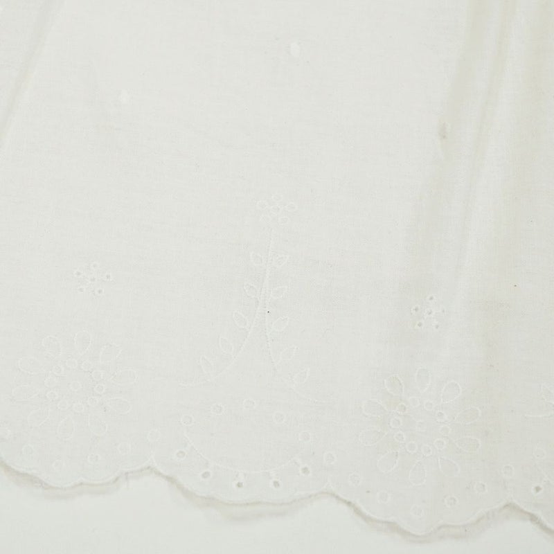 Branch m‘.,ブランチエム,ナチュラル,30代,40代,50代,60代,リネン,ゆったり,麻,ベスト,ブラウス,刺繍,スカラップ刺繡,刺繍ブラウス