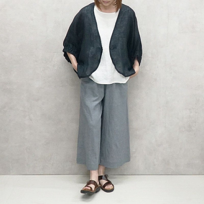 Branch m‘.,ブランチエム,ナチュラル,30代,40代,50代,60代,リネン,ゆったり,ワイドパンツ,リネンワイドパンツ,リネンパンツ,パンツ,