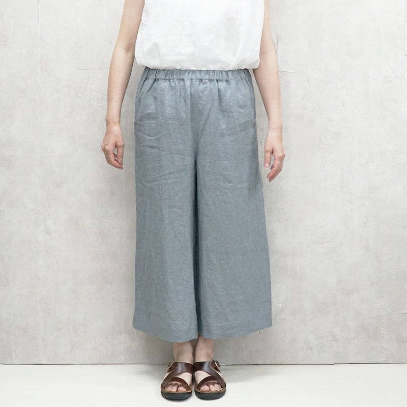 Branch m‘.,ブランチエム,ナチュラル,30代,40代,50代,60代,リネン,ゆったり,ワイドパンツ,リネンワイドパンツ,リネンパンツ,パンツ,