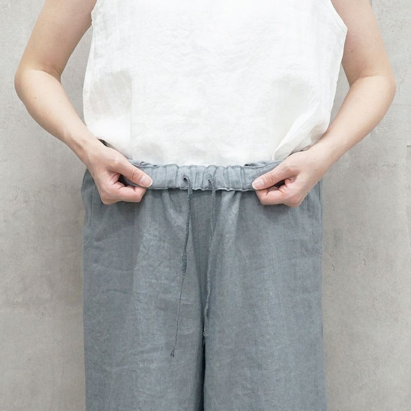Branch m‘.,ブランチエム,ナチュラル,30代,40代,50代,60代,リネン,ゆったり,ワイドパンツ,リネンワイドパンツ,リネンパンツ,パンツ,