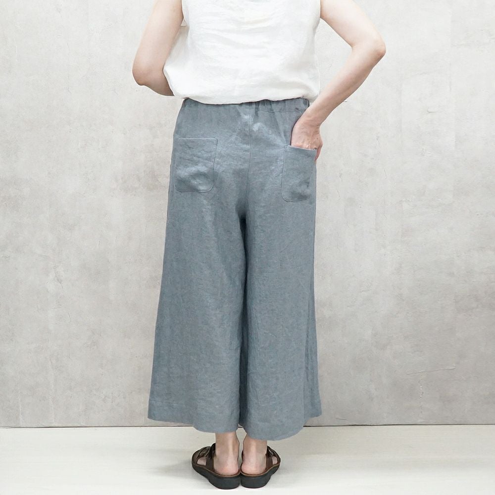 Branch m‘.,ブランチエム,ナチュラル,30代,40代,50代,60代,リネン,ゆったり,ワイドパンツ,リネンワイドパンツ,リネンパンツ,パンツ,