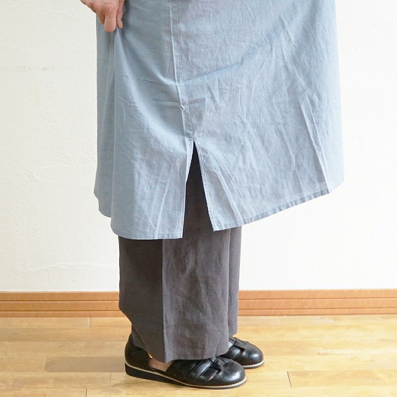 Branch m‘.,ブランチエム,ナチュラル,30代,40代,50代,60代,リネン,ゆったり,コットンリネン,コットン,綿麻,ワンピース,ギャザーワンピース,羽織ワンピース,7分袖,7分袖ワンピース,羽織