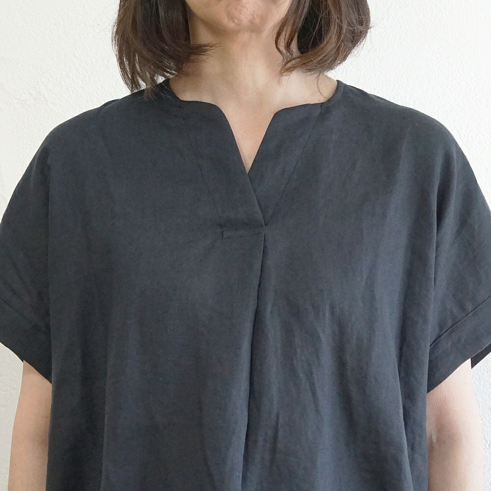 Branch m‘.,ブランチエム,ナチュラル,30代,40代,50代,60代,リネン,ゆったり,ブラウス,リネンブラウス,スキッパーブラウス,スキッパー 