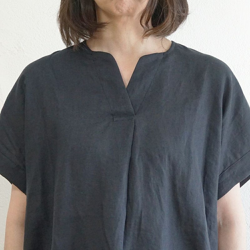 Branch m‘.,ブランチエム,ナチュラル,30代,40代,50代,60代,リネン,ゆったり,ブラウス,リネンブラウス,スキッパーブラウス,スキッパー 