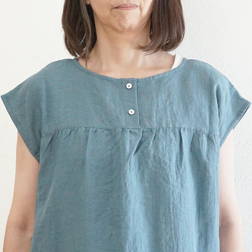 Branch m‘.,ブランチエム,ナチュラル,30代,40代,50代,60代,リネン,ゆったり,ワンピース,リネンワンピース,2way,2wayワンピース,ノースリーブ,ノースリーブワンピース