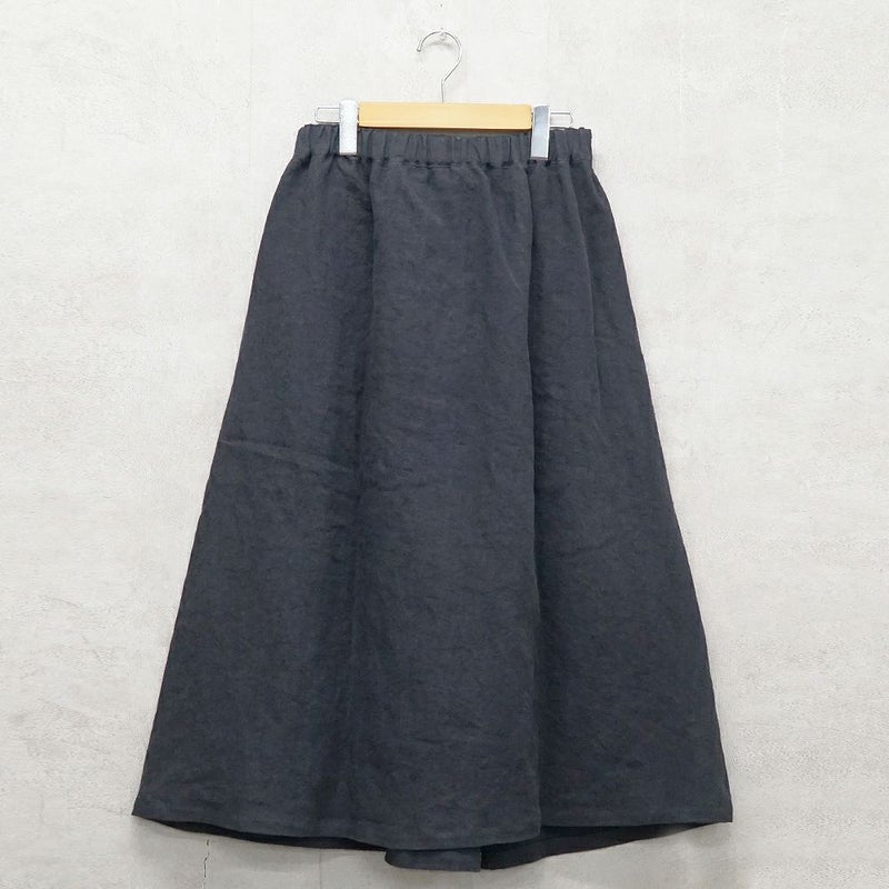 Branch m‘.,ブランチエム,ナチュラル,30代,40代,50代,60代,リネン,ゆったり,skirt,スカート,リネンスカート,タックスカート