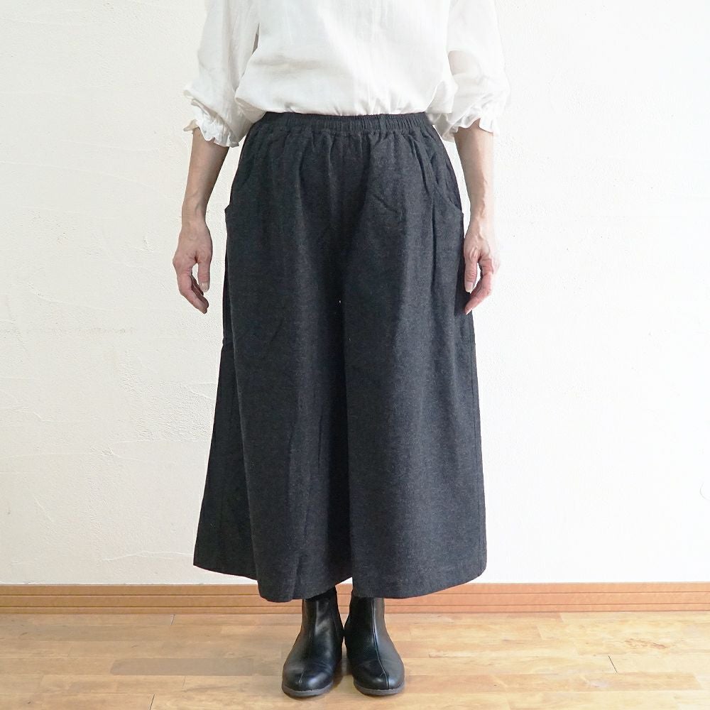Branch m‘.,ブランチエム,ナチュラル,30代,40代,50代,60代,コットン,ゆったり,綿,綿ウール,コットンウール, pants,パンツ,ワイドパンツ,ギャザーパンツ,