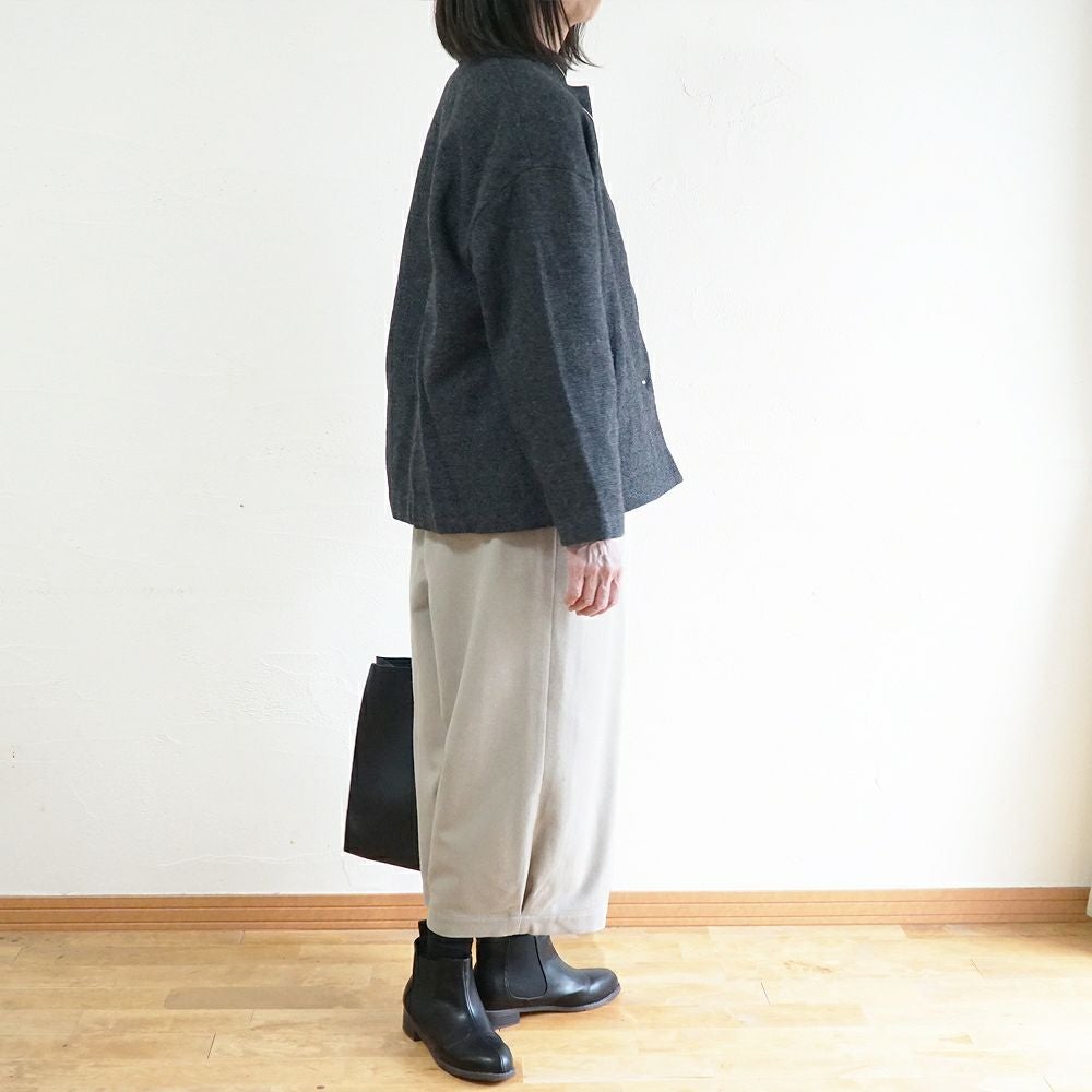 Branch m‘.,ブランチエム,ナチュラル,30代,40代,50代,60代,ウール,ゆったり,コート,ジャケット,スタンドカラー,スタンドカラージャケット,スタンドカラーコート,ウールコート,ショートコート,